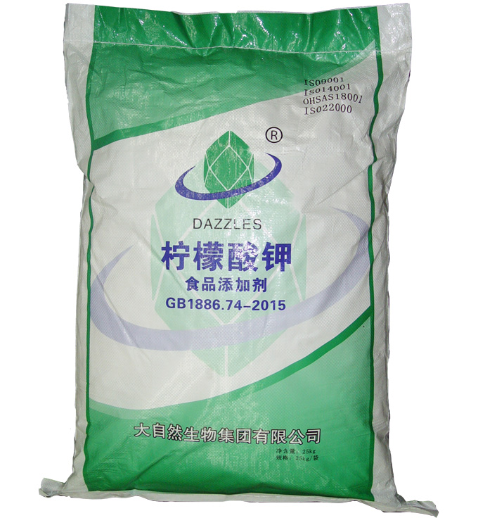 大自然生物集團檸檬酸鉀包裝袋 大自然生物集團檸檬酸鉀包裝袋